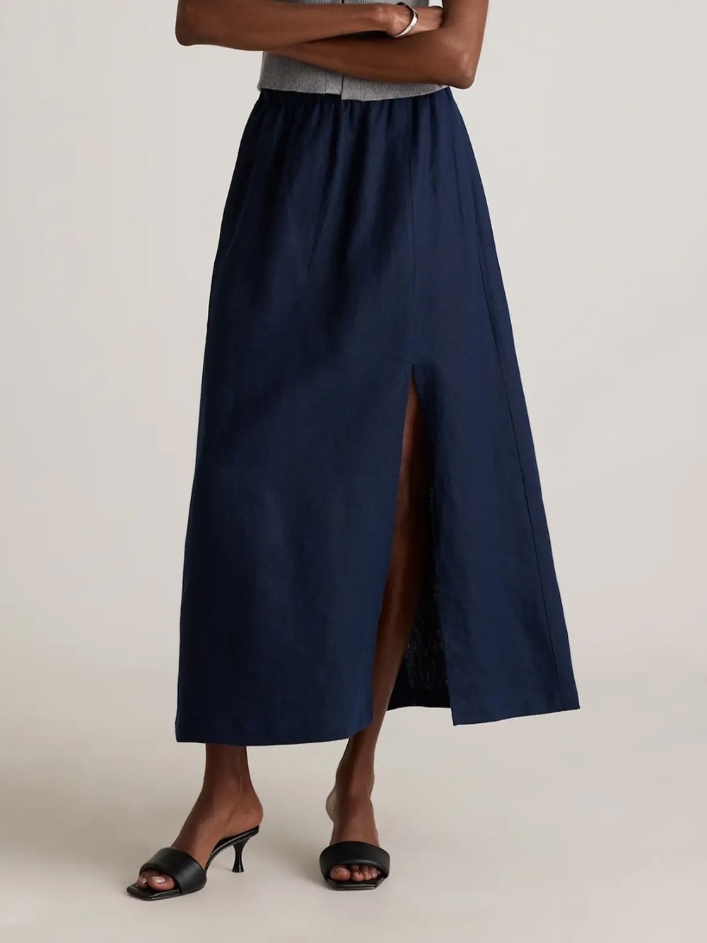 Quince 100% Linen Maxi Skirt